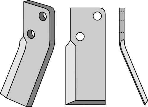 Roterende tind 210x70mm, høyre