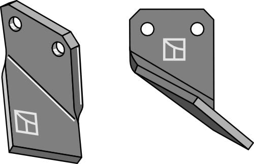 Roterende tind 145x80mm, høyre