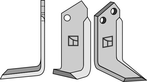 Blad 195x80mm, venstre