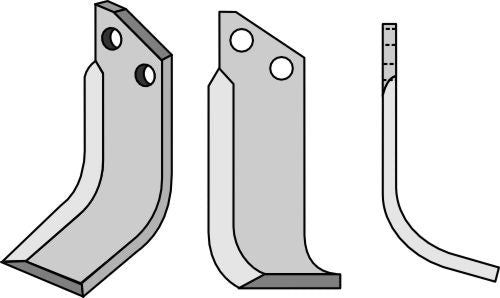 Blad 190x60mm, høyre