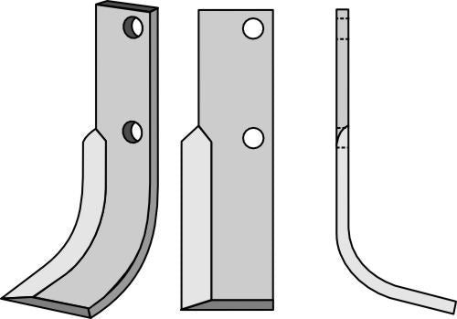 Blad 279x60mm, høyre