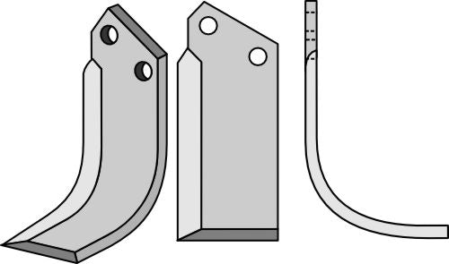 Blad 155x75mm, høyre