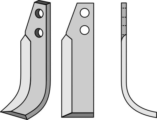 Blad 186x45mm, høyre modell