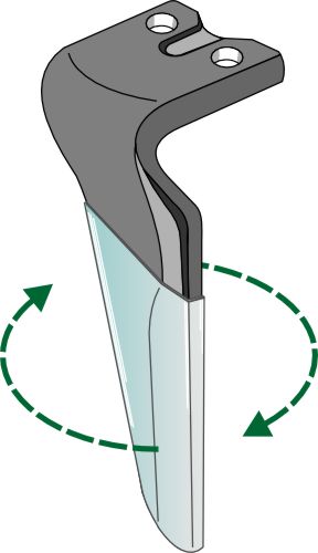 Tind for rotorharver (DURAFACE) 300 mm, høyre