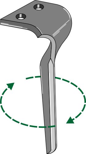 Tind for rotorharver 335 mm, høyre