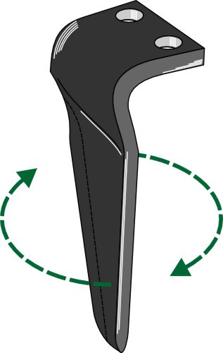 Tind for rotorharver, høyre