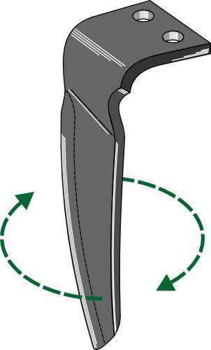 Tind for rotorharver 300 mm, høyre