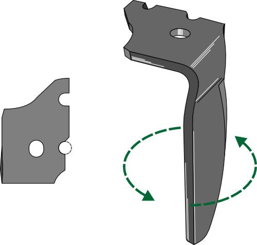 Tind for rotorharver 335 mm, venstre