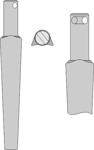 Tinde for rotorharver