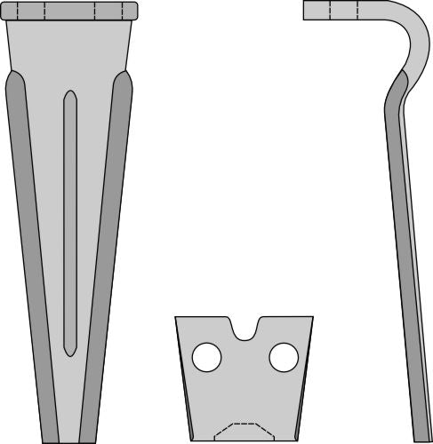 Tinde for rotorharver