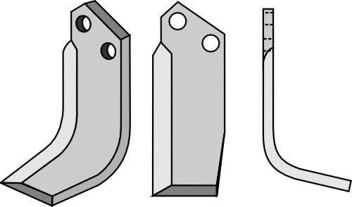 Blad 175x50mm, høyre