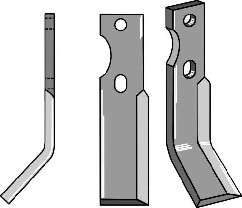 Roterende tind 305x50mm, venstre