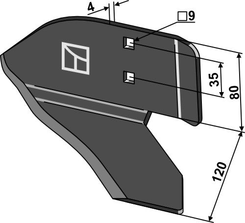 Planetblad - vänster