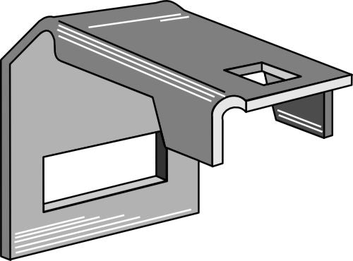 Klämma för tand 45x10