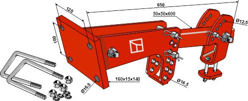 Följande harvpinne för kultivator