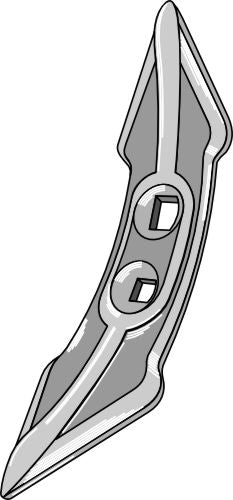 Kultivatorplog 265 mm