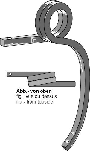 Dubbel spiralfjäder, vänster