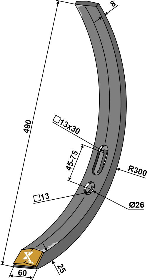 Smal del - Hårdmetall