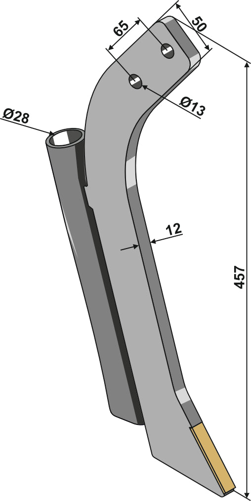 Furrow opener- Hårdmetall