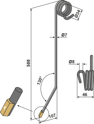 Följande tand - Hårdmetall