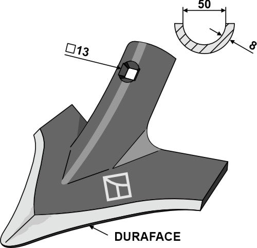 Sopskopa 240 mm – DURAFACE