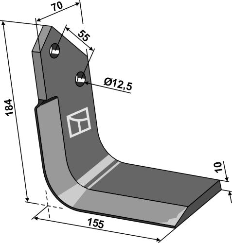 Sidodelning – vänster modell