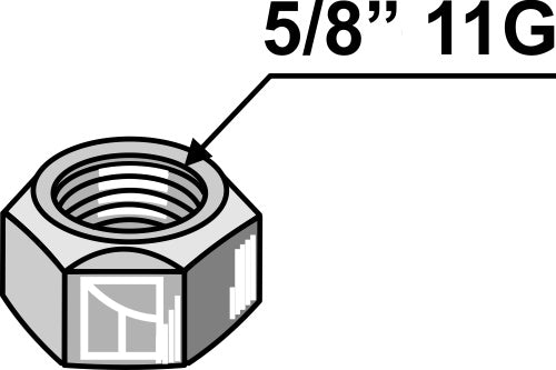 Självlåsande mutter 5/8'' 11G