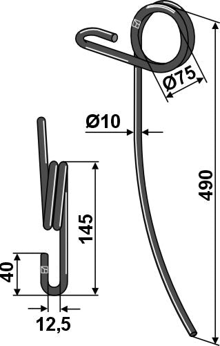 Följande tand Ø10 mm