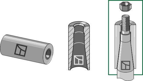 Svetsbussning för tand med M28-gänga