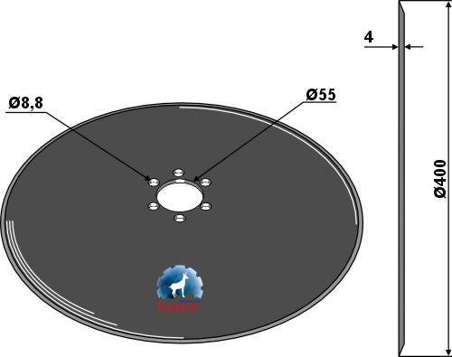 Såskiva Ø400x4