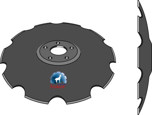 Skårad skiva – Ø510x6