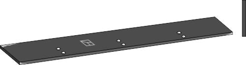 Skärskena 1970 x 10 mm