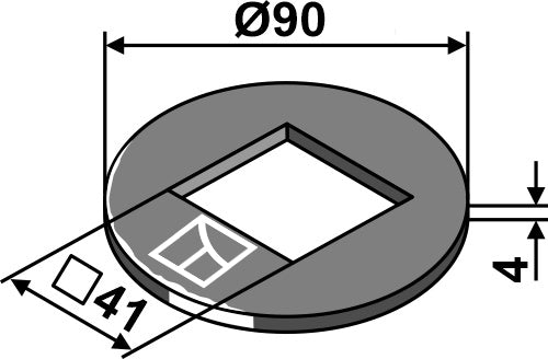 Kalibreringsbricka Ø90x4x41