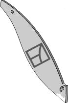 Moldboard-lamell – höger