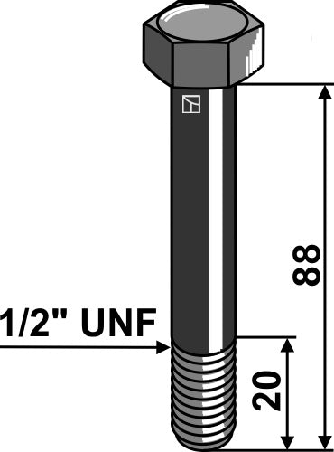 Sexkantskruv 1/2''UNF