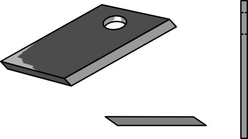 Rotorklippareblad 90x50 mm