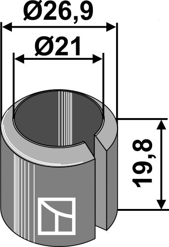 Bush 19,8 x Ø21 x Ø26,9