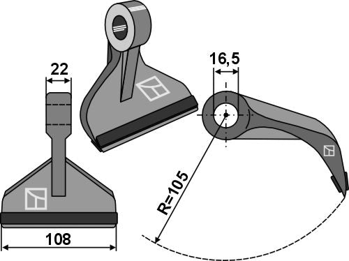 Beskärningshammare 108x22 mm - PTA