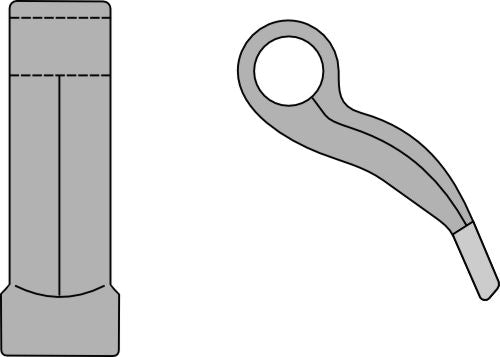 Beskärningshammare 45,5x38 mm