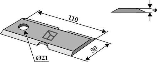 Halmslån med slagblad