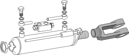 Lyftgaffel med invändig gänga