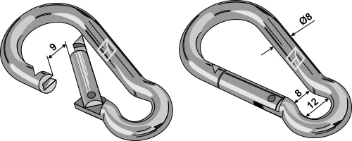 Karbinvridbar Ø8x80