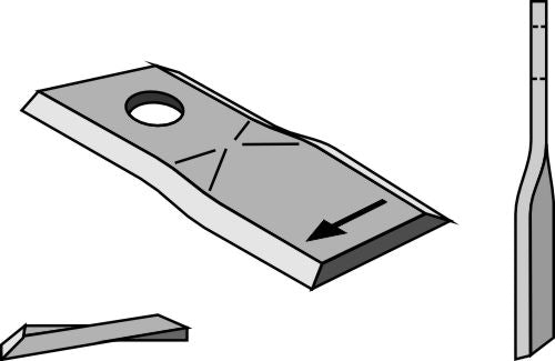 Rotorklippareblad 95x45 mm