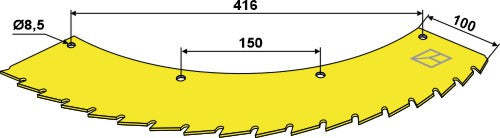 Sågblad – kan användas på höger och vänster sida