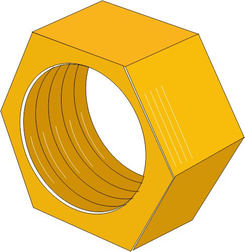 Självlåsande mutter 5/16'' UNC