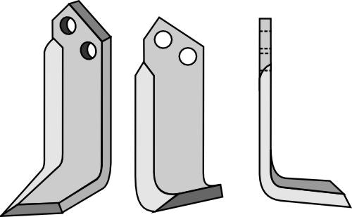 Blad 133 x 50 mm, höger