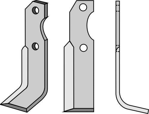 Blad 220 x 40 mm, höger