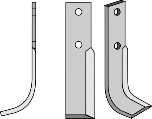 Blad 205 x 40 mm, vänster