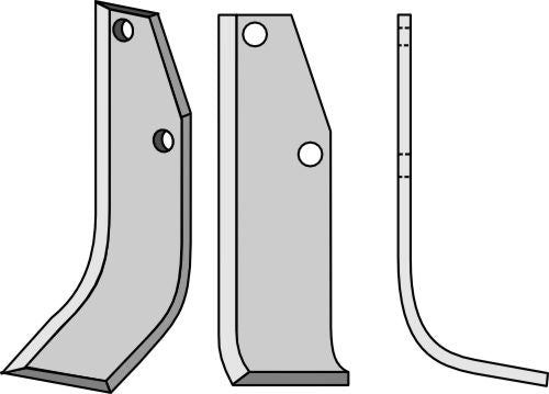 Blad 260 x 80 mm, höger