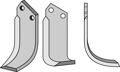 Blad 210 x 80 mm, höger